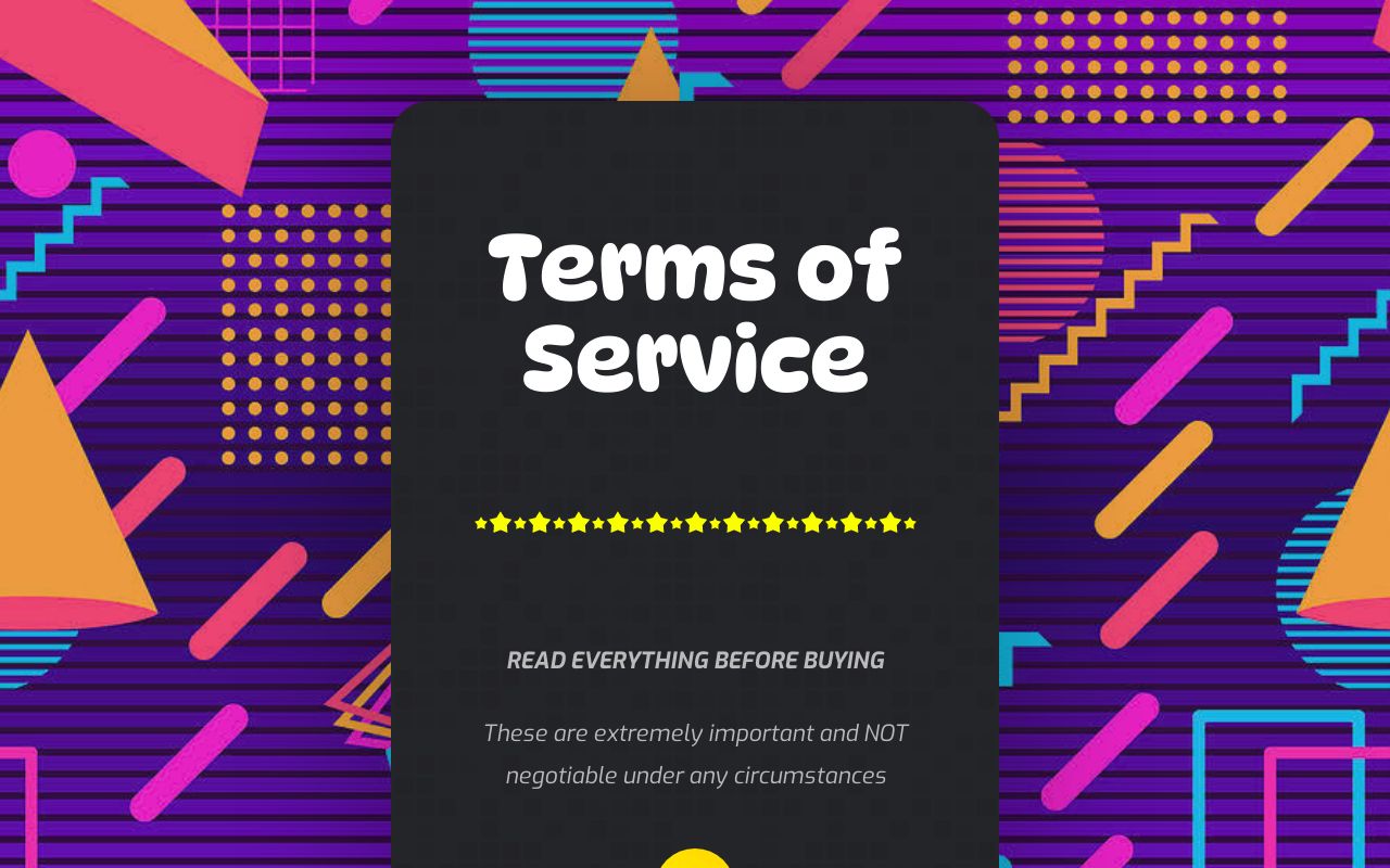 Terms Of Service terms-of-service